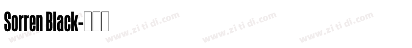 Sorren Black字体转换